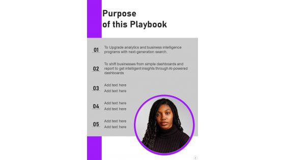 Information Analytics And Automated Learning Strategy Playbook Template