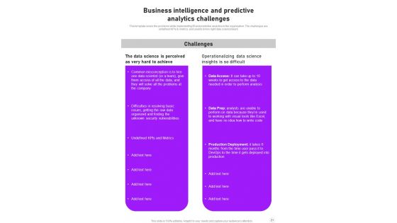 Information Analytics And Automated Learning Strategy Playbook Template