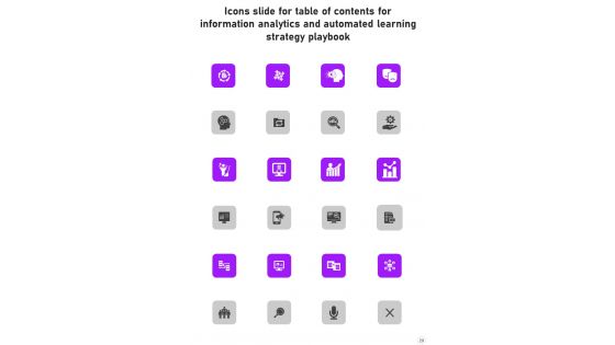 Information Analytics And Automated Learning Strategy Playbook Template