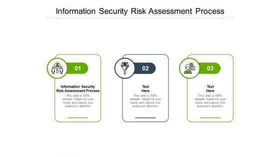Information Security Risk Assessment Process Ppt PowerPoint Presentation Icon Influencers Cpb