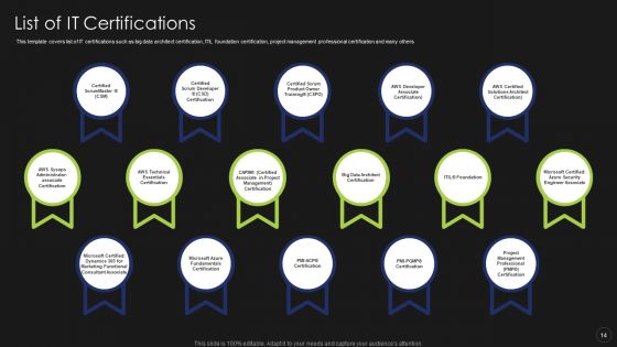 Information Technology Certifications Advantages Ppt PowerPoint Presentation Complete Deck With Slides