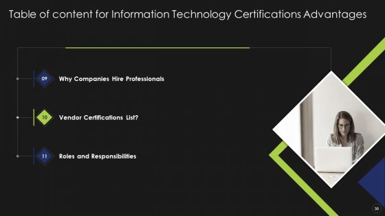 Information Technology Certifications Advantages Ppt PowerPoint Presentation Complete Deck With Slides