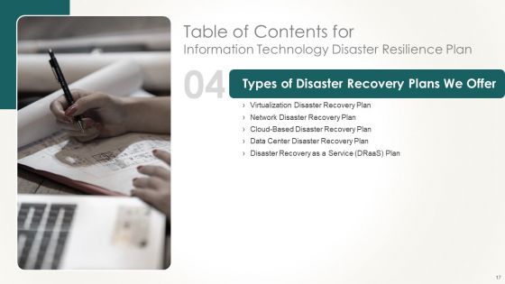 Information Technology Disaster Resilience Plan Ppt PowerPoint Presentation Complete Deck With Slides