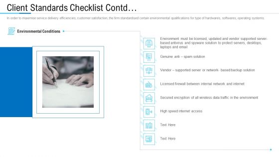 Information Technology Facility Flow Administration Client Standards Checklist Contd Brochure PDF