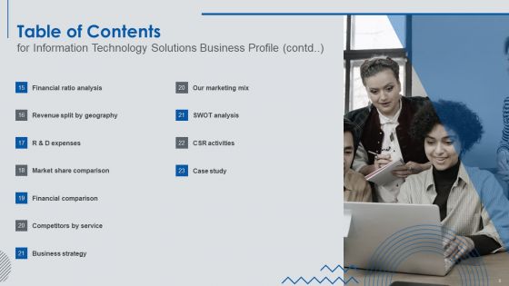 Information Technology Solutions Business Profile Ppt PowerPoint Presentation Complete Deck With Slides