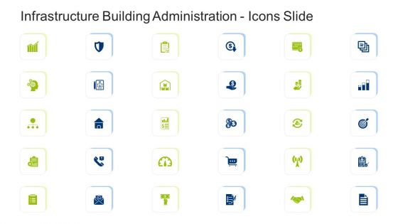 Infrastructure Building Administration Icons Slide Professional PDF