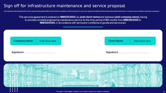 Infrastructure Maintenance And Service Proposal Ppt PowerPoint Presentation Complete Deck With Slides