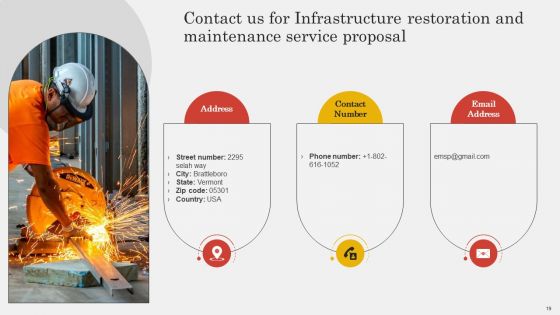 Infrastructure Restoration And Maintenance Service Proposal Ppt PowerPoint Presentation Complete Deck With Slides