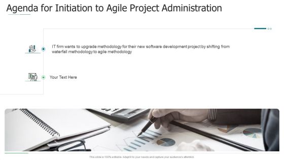 Initiation To Agile Project Administration Ppt PowerPoint Presentation Complete Deck With Slides
