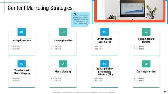 Initiatives And Process Of Content Marketing For Acquiring New Users Ppt PowerPoint Presentation Complete Deck With Slides