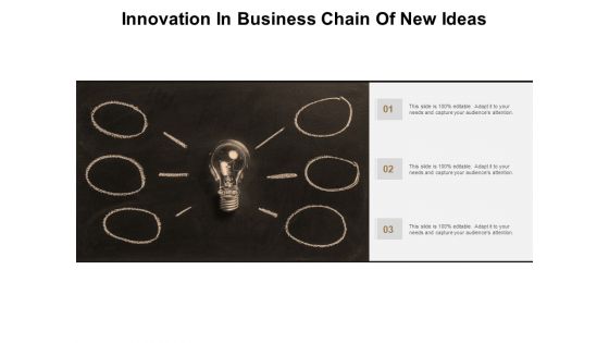 Innovation In Business Chain Of New Ideas Ppt PowerPoint Presentation Infographic Template Portrait