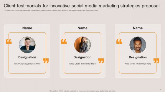 Innovative Social Media Marketing Strategies Proposal Ppt PowerPoint Presentation Complete Deck With Slides