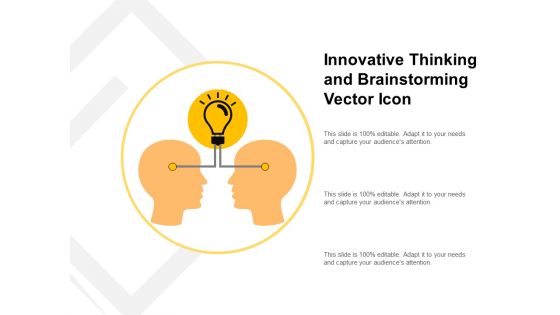 Innovative Thinking And Brainstorming Vector Icon Ppt PowerPoint Presentation Show Rules PDF