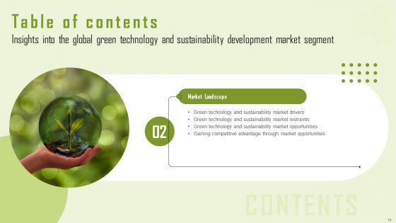Insights Into The Global Green Technology And Sustainability Development Market Segment Complete Deck