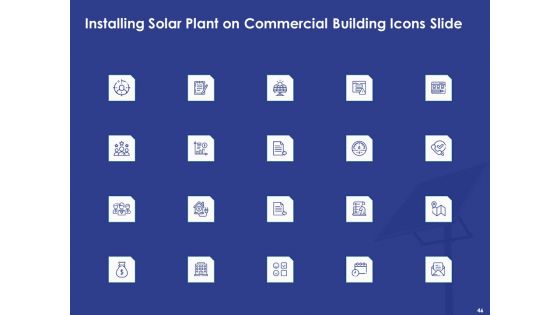 Installing Solar Plant On Commercial Building Ppt PowerPoint Presentation Complete Deck With Slides