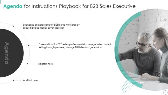Instructions Playbook For B2B Sales Executive Ppt PowerPoint Presentation Complete Deck With Slides