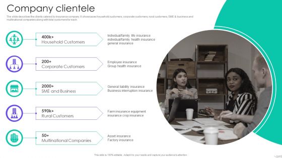 Insurance Services Firm Profile Company Clientele Brochure PDF