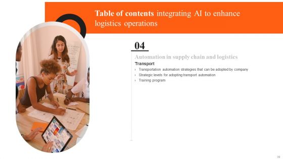 Integrating AI To Enhance Logistics Operations Ppt PowerPoint Presentation Complete Deck With Slides