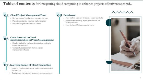 Integrating Cloud Computing To Enhance Projects Effectiveness Ppt PowerPoint Presentation Complete Deck With Slides