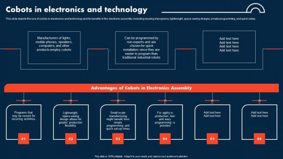 Integrating Cobots To Improve Business Processes Cobots In Electronics And Technology Summary PDF Integrating Cobots To Improve Business Processes Cobots In Electronics And Technology Summary PDF