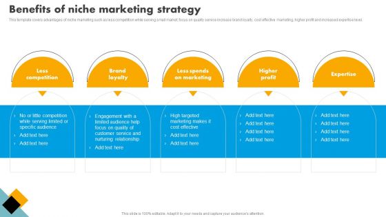 Integrating Effective Target Marketing Tactics Benefits Of Niche Marketing Strategy Professional PDF