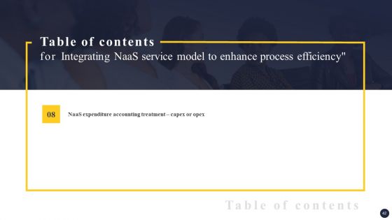 Integrating Naas Service Model To Enhance Process Efficiency Ppt PowerPoint Presentation Complete Deck With Slides