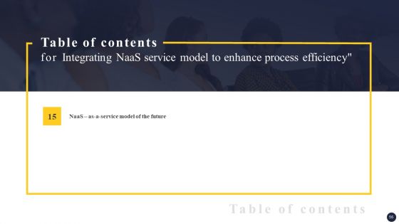 Integrating Naas Service Model To Enhance Process Efficiency Ppt PowerPoint Presentation Complete Deck With Slides