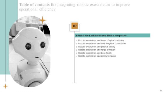 Integrating Robotic Exoskeleton To Improve Operational Efficiency Ppt PowerPoint Presentation Complete Deck With Slides