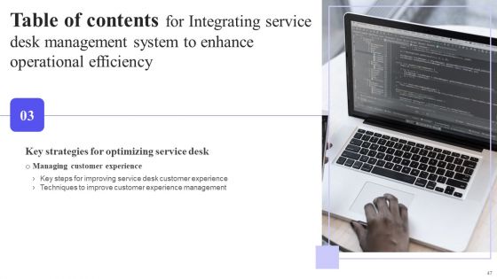 Integrating Service Desk Management System To Enhance Operational Efficiency Ppt PowerPoint Presentation Complete Deck