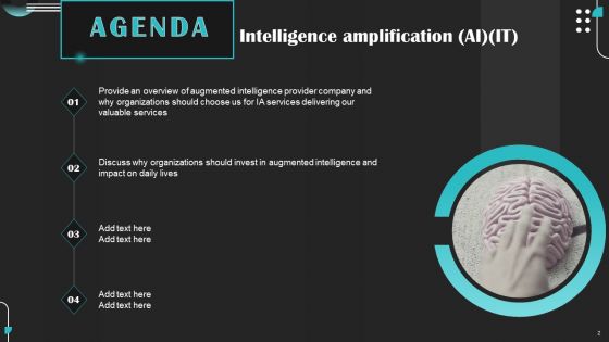 Intelligence Amplification IA IT Ppt PowerPoint Presentation Complete Deck With Slides
