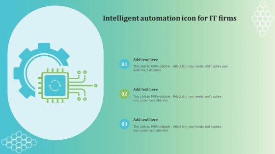 Intelligent Automation Icon For IT Firms Introduction PDF Intelligent Automation Icon For IT Firms Introduction PDF