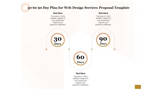 Interface Designing Services 30 60 90 Day Plan For Web Design Services Proposal Template Portrait