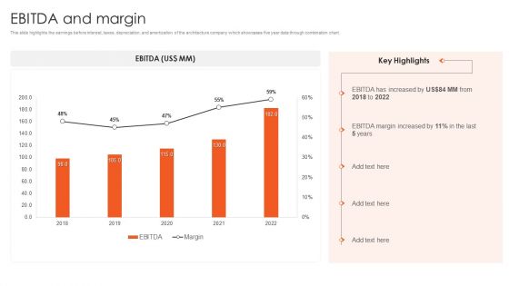 International Design And Architecture Firm EBITDA And Margin Introduction PDF