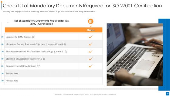 International Organization For Standardization 270001 Ppt PowerPoint Presentation Complete Deck With Slides