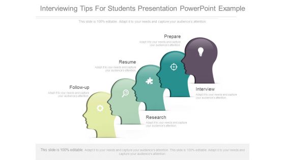 Interviewing Tips For Students Presentation Powerpoint Example