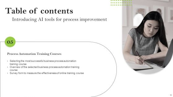 Introducing AI Tools For Process Improvement Ppt PowerPoint Presentation Complete Deck With Slides