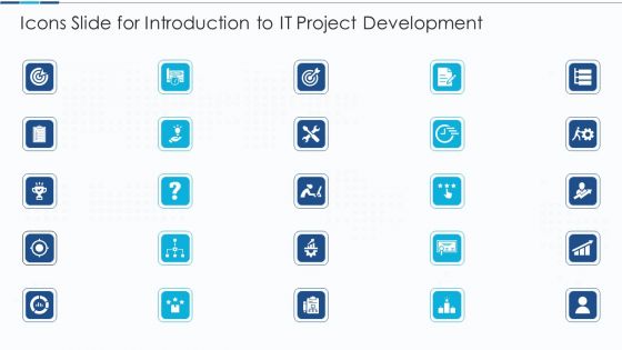 Introduction To IT Project Development Icons Slide For Introduction To IT Project Development Brochure PDF Introduction To IT Project Development Icons Slide For Introduction To IT Project Development Brochure PDF