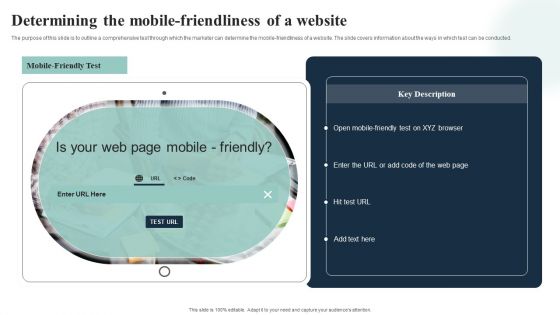Introduction To Mobile SEM Determining The Mobile-Friendliness Of A Website Template PDF