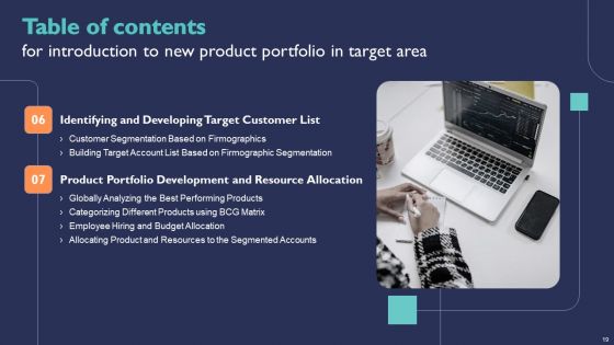 Introduction To New Product Portfolio In Target Area Ppt PowerPoint Presentation Complete Deck With Slides