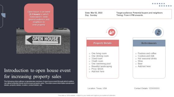 Introduction To Open House Event For Increasing Property Sales Rules PDF Introduction To Open House Event For Increasing Property Sales Rules PDF
