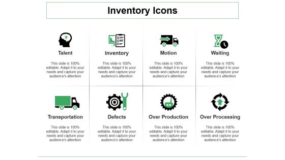 Inventory Icons Ppt PowerPoint Presentation Professional Background