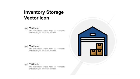 Inventory Storage Vector Icon Ppt PowerPoint Presentation Ideas Show