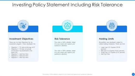 Investing Policy Ppt PowerPoint Presentation Complete Deck With Slides