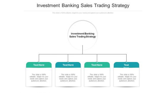 Investment Banking Sales Trading Strategy Ppt PowerPoint Presentation Pictures Deck Cpb Pdf