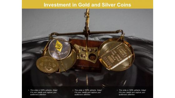 Investment In Gold And Silver Coins Ppt PowerPoint Presentation Portfolio Ideas