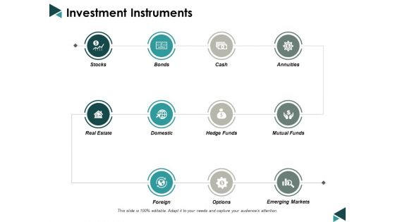 Investment Instruments Ppt Powerpoint Presentation Show Styles
