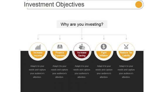 Investment Objectives Ppt PowerPoint Presentation Outline