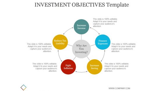 Investment Objectives Template 1 Ppt PowerPoint Presentation Ideas