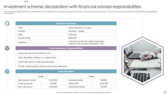 Investment Scheme Declaration Ppt PowerPoint Presentation Complete Deck With Slides