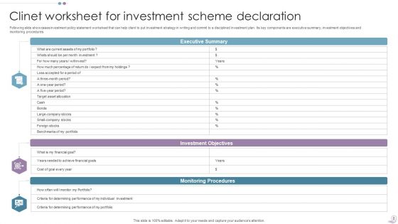 Investment Scheme Declaration Ppt PowerPoint Presentation Complete Deck With Slides